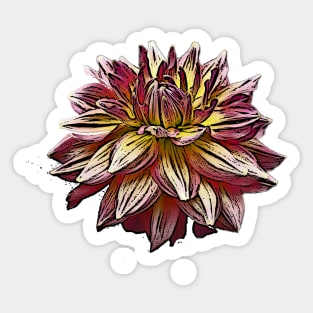 American Dahlia Sticker